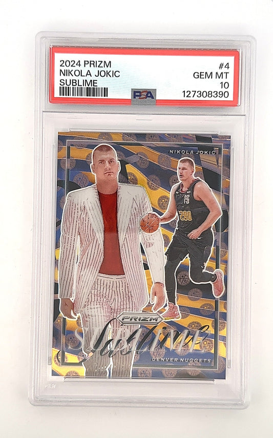 2024 Panini Prizm Sublime Nikola Jokic #4 PSA 10 — front