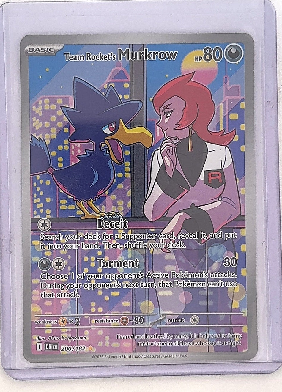 Team Rocket's Murkrow - 200/182 #200/182 — front