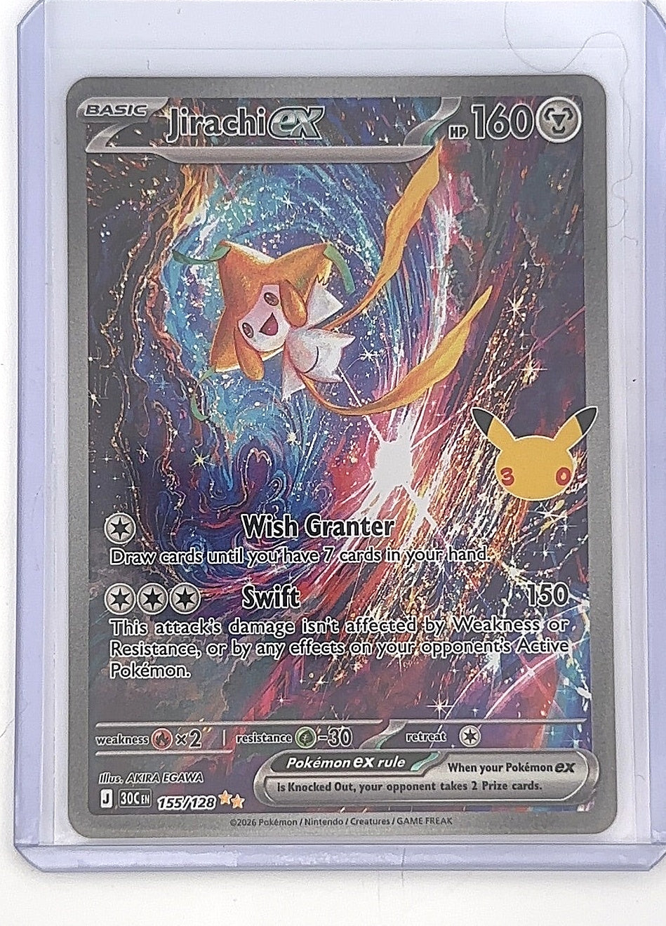 Jirachi ex - 155/128 #155/128 — front