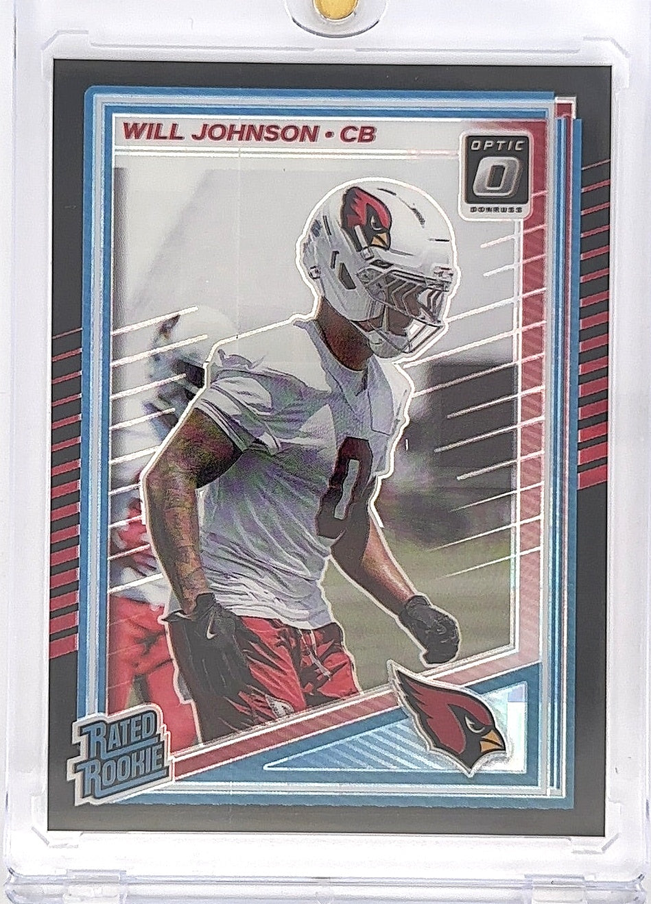 2025 Panini Donruss Optic Will Johnson [Black Pandora] #247 16/25 — front