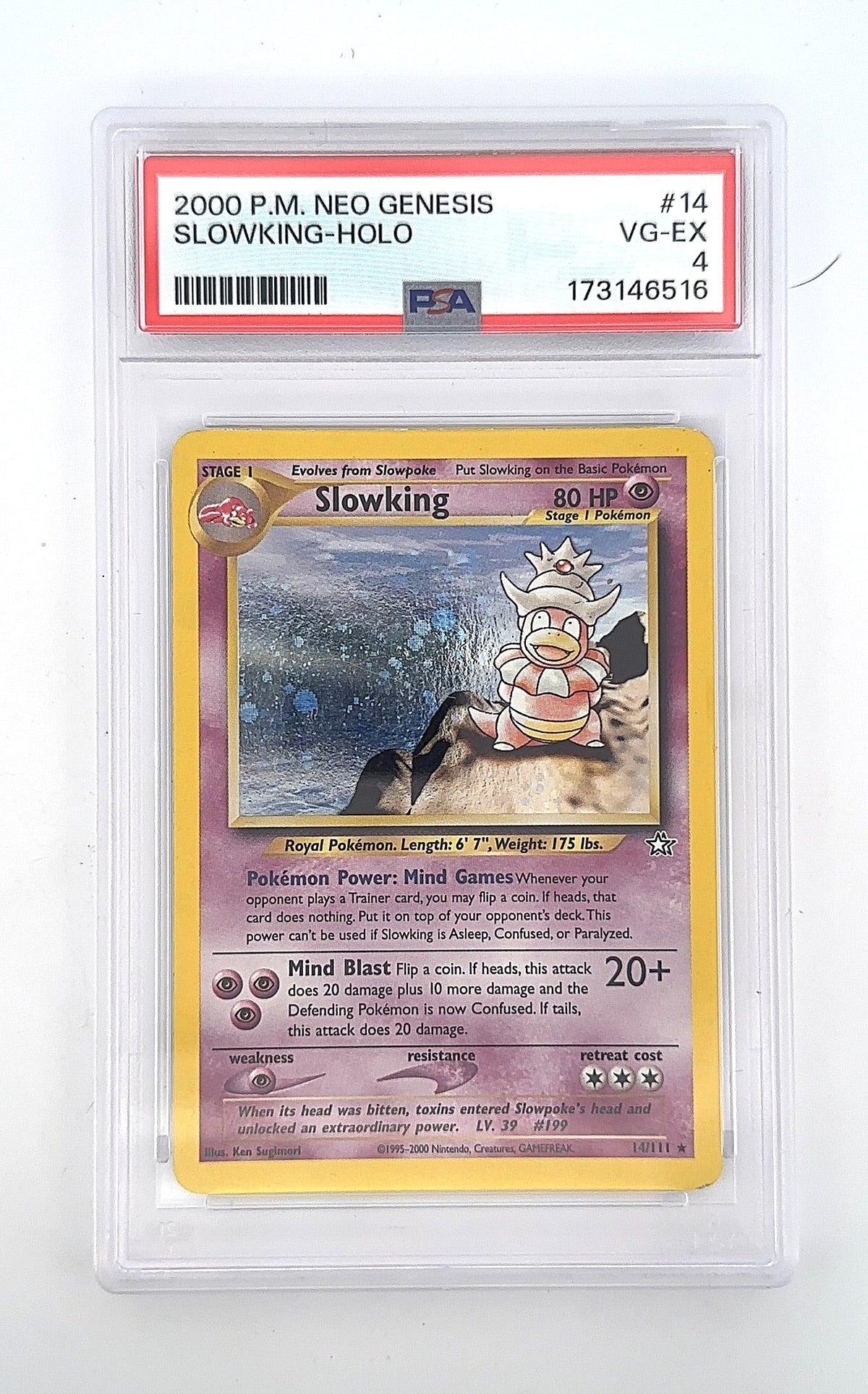 Slowking #014/111 PSA VG-EX 4 — front