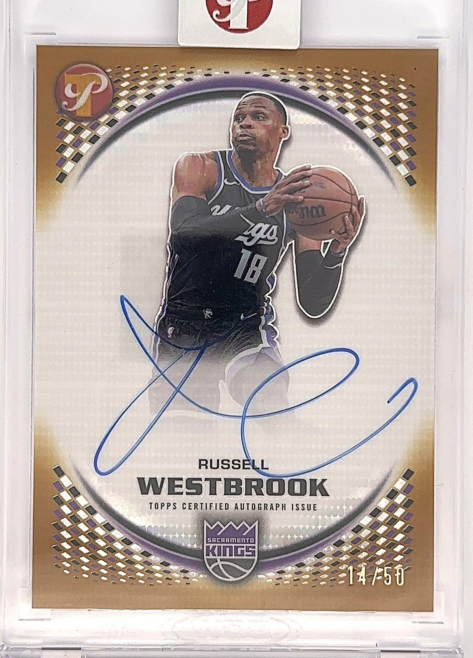 2025 Topps Pristine Autograph Russell Westbrook [Gold] #PA-RWB — front