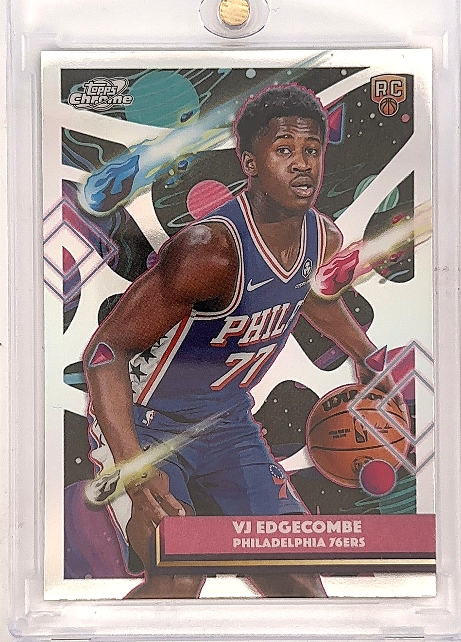 VJ Edgecombe Refractor Rookie #35 — front