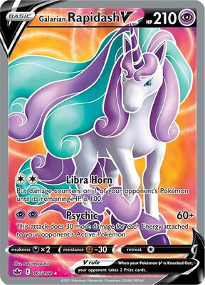 Galarian Rapidash V (Full Art) #167/198 — stock