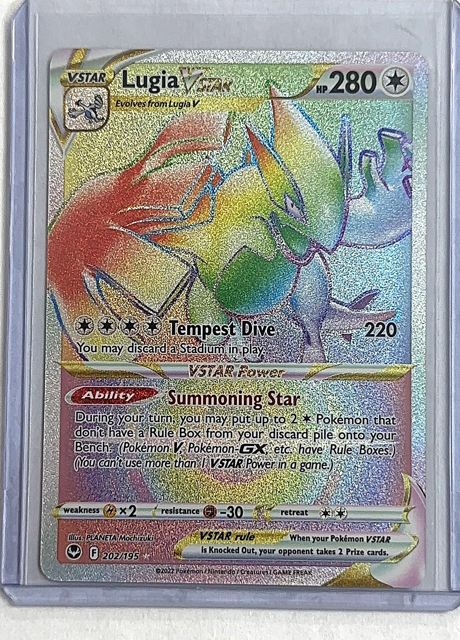 Lugia VSTAR (Secret) (202) #202/195 — front