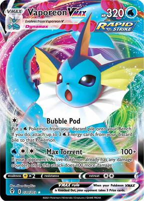 Vaporeon VMAX #030/203 — stock