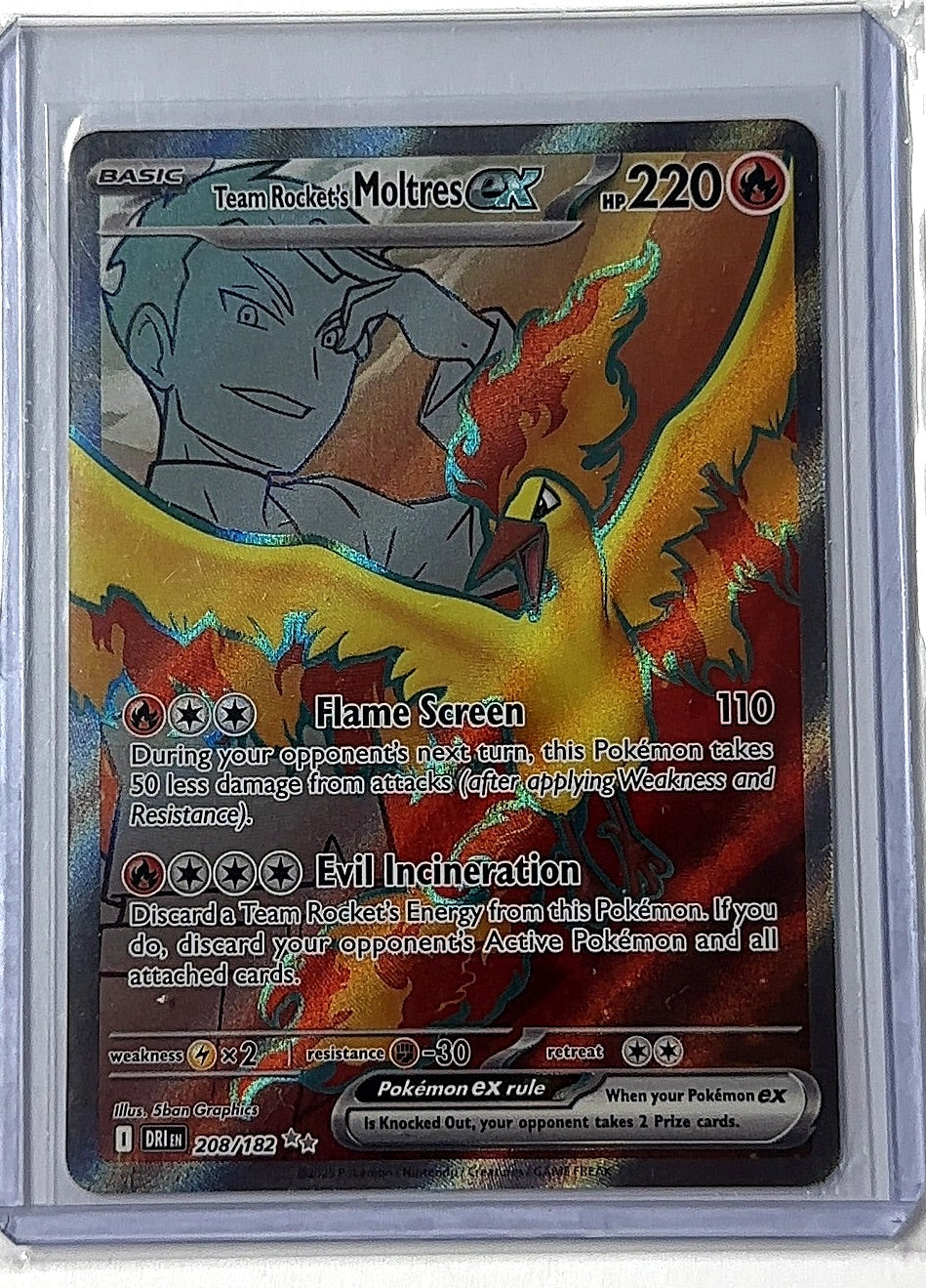Team Rocket's Moltres ex - 208/182 #208/182 — front