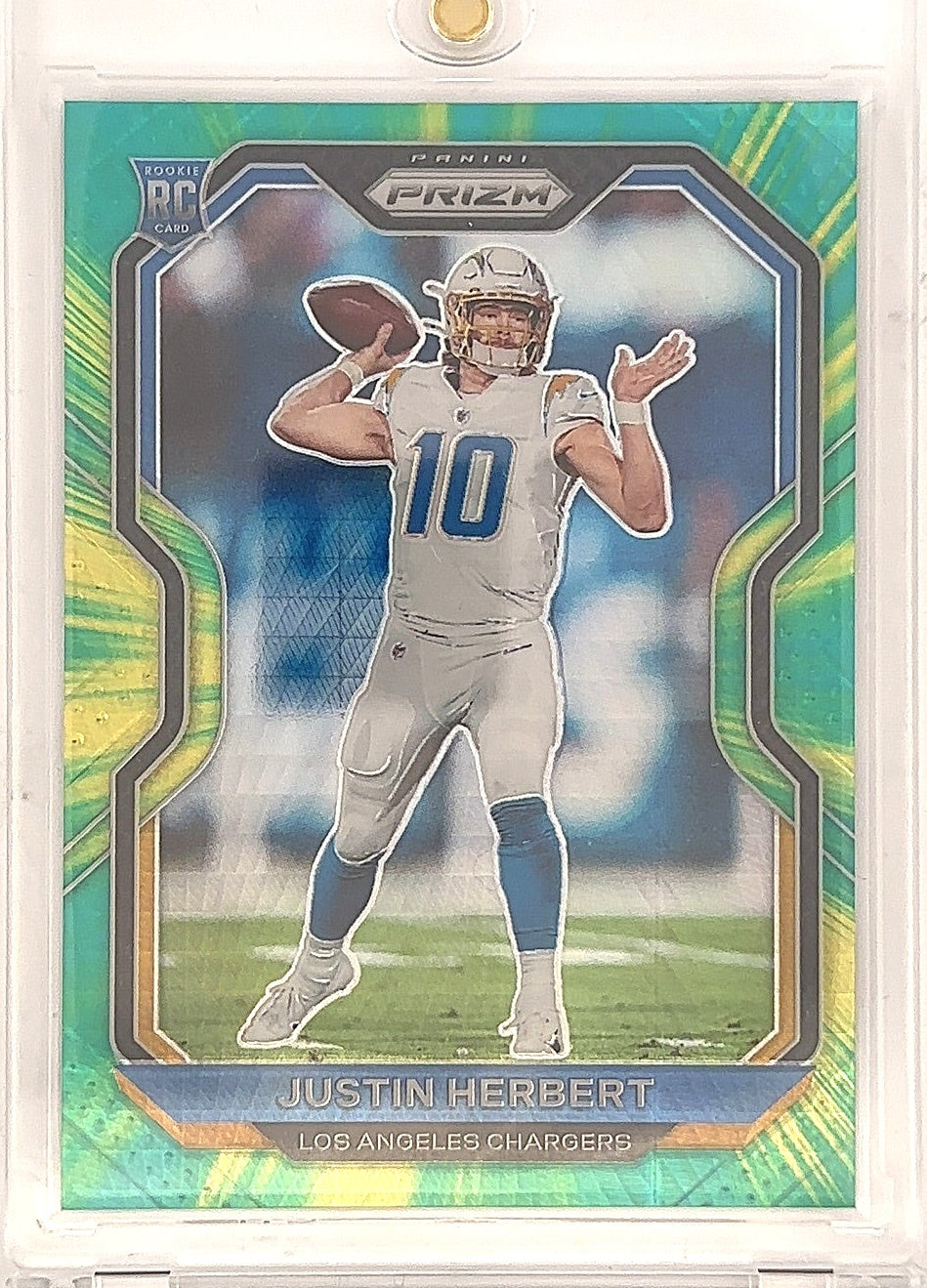 2020 Panini Prizm Justin Herbert [Hyper] #325 — front