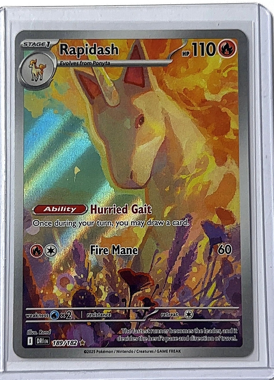 Rapidash - 189/182 #189/182 — front