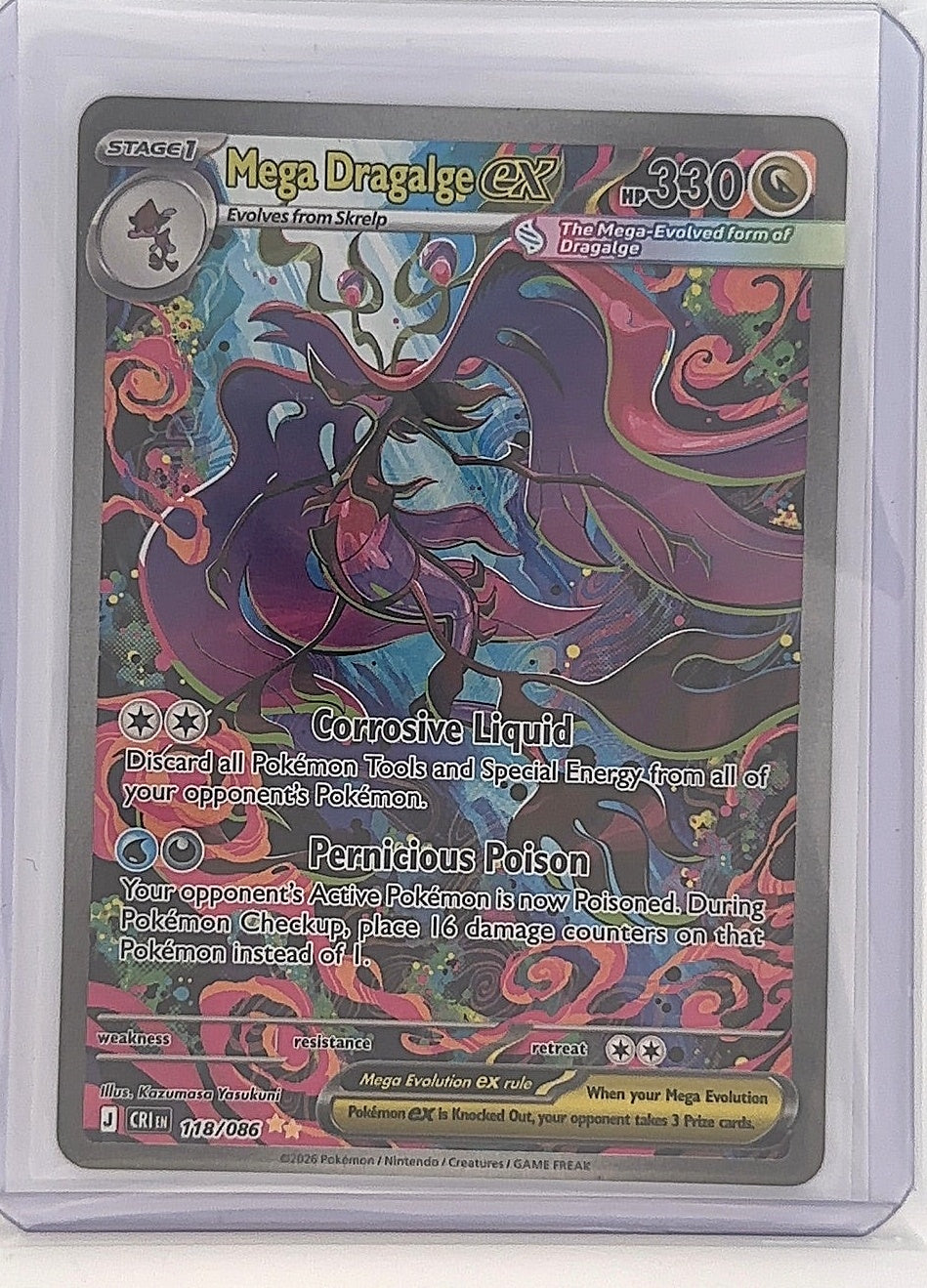 Mega Dragalge ex - 118/086 #118/086 — front