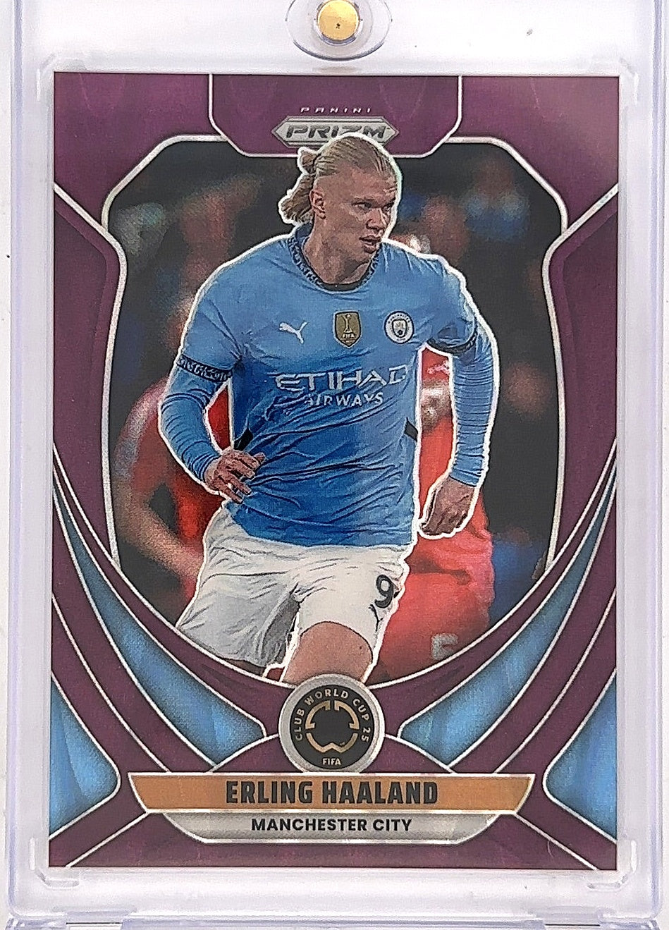 Erling Haaland Prizm Purple /99 — front