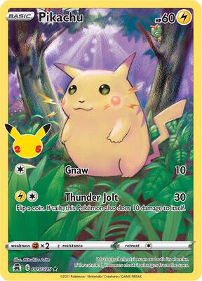 Pikachu #005/025 — stock