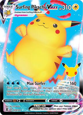 Surfing Pikachu VMAX #009/025 — stock