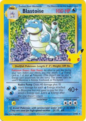 Blastoise #2/102 — stock