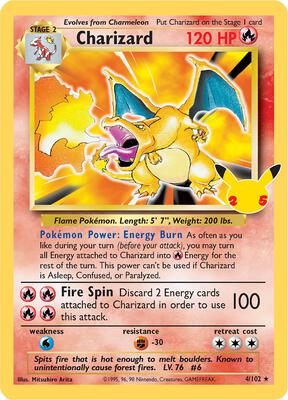 Charizard #4/102 — stock