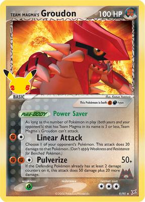 Team Magma's Groudon #9/95 — stock