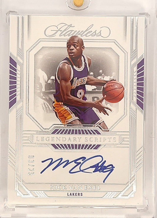 2023 Panini Flawless Legendary Scripts Nick Van Exel #16 — front