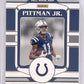 Michael Pittman Jr. Plates & Patches Rookie Patch Auto /99 — back