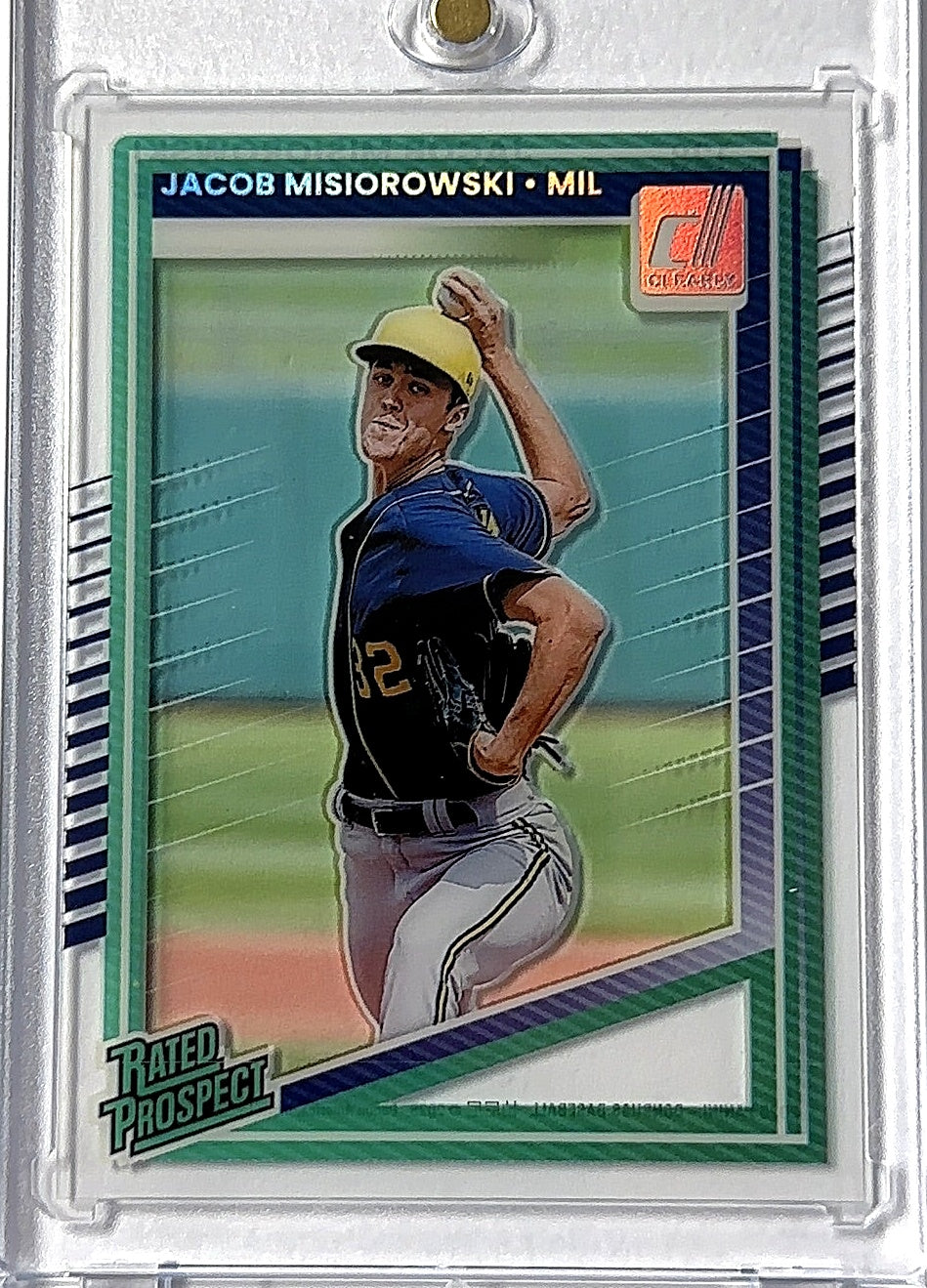 2025 Panini Donruss Jacob Misiorowski Clear #128 — front