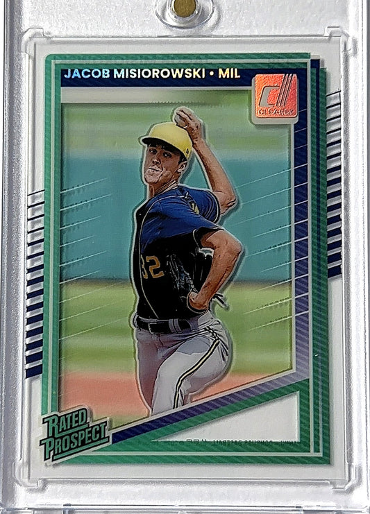 2025 Panini Donruss Jacob Misiorowski Clear #128 — front