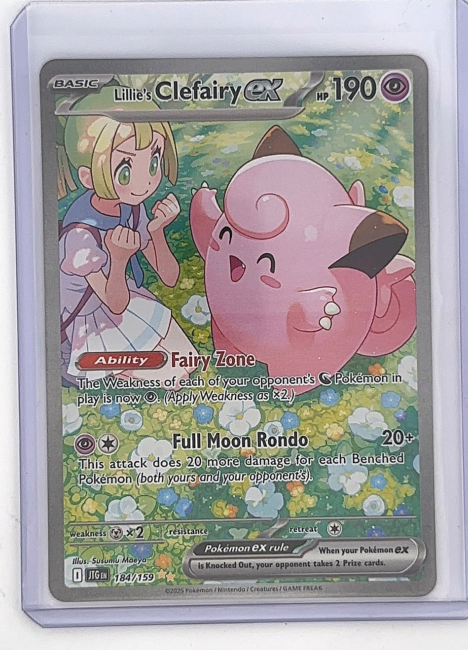 Lillie's Clefairy ex - 184/159 #184/159 — front