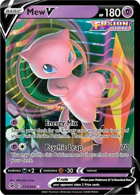 Mew V #113/264 — stock