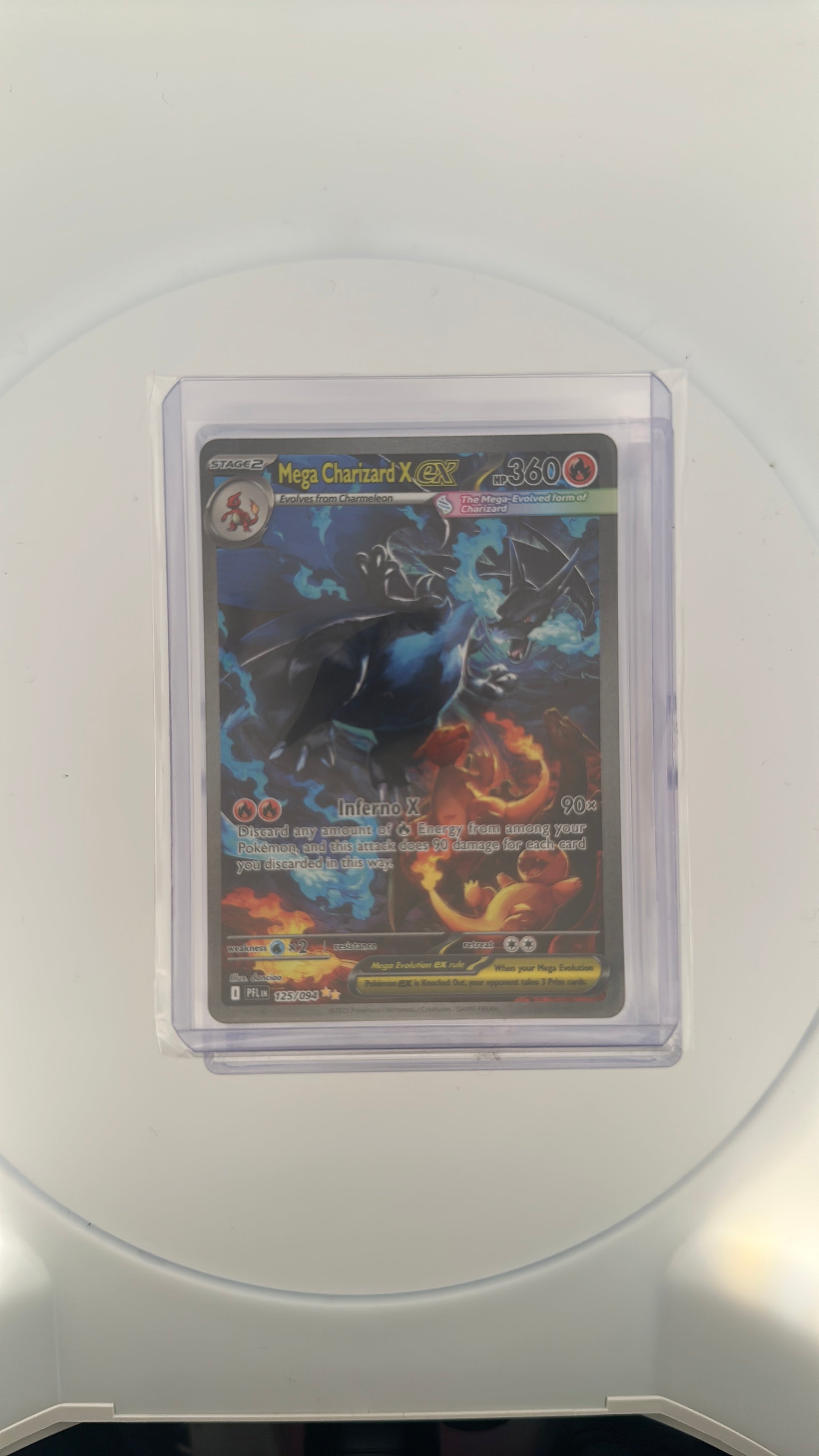 Mega Charizard X ex - 125/094 ME02: Phantasmal Flames #125/094 — front