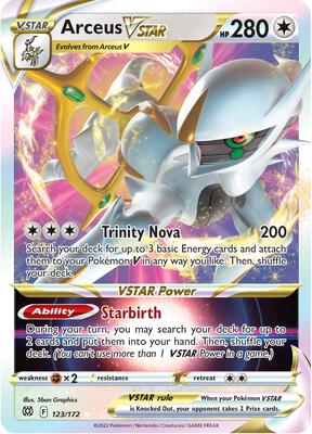 Arceus VSTAR #123/172 — stock