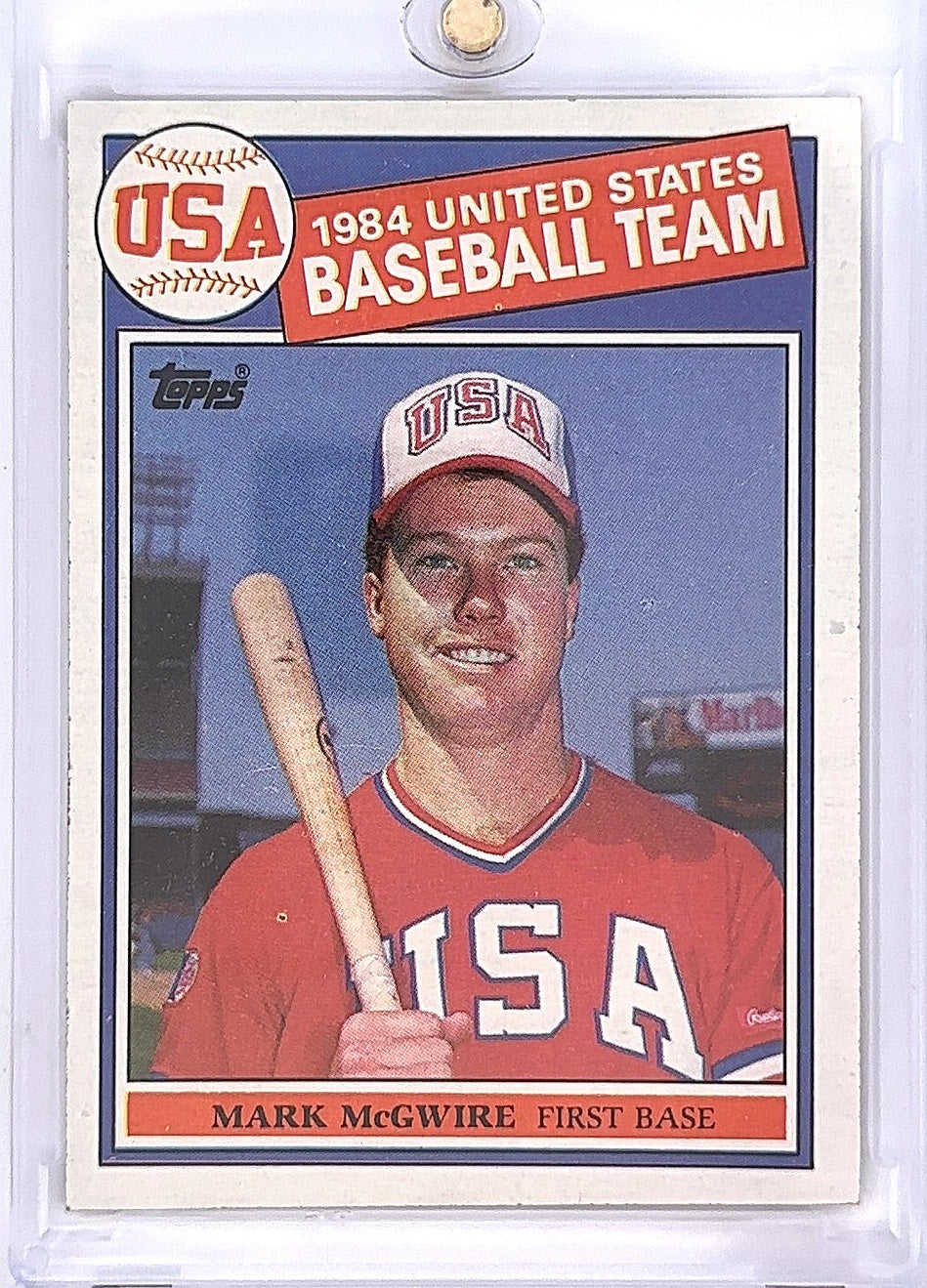 1985 Topps Mark McGwire #401 — front