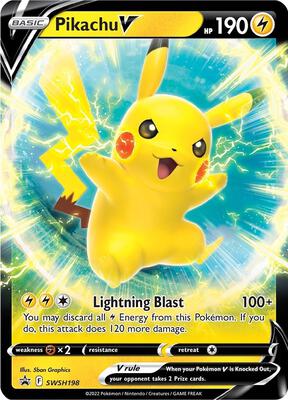 Pikachu V - SWSH198 #SWSH198 — stock