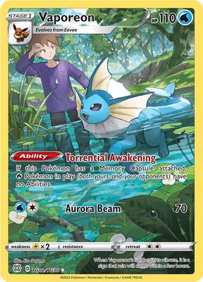 Vaporeon #TG02/TG30 — stock
