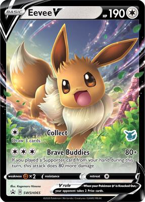 Eevee V - SWSH065 (Eevee Stamped) #SWSH065 — stock