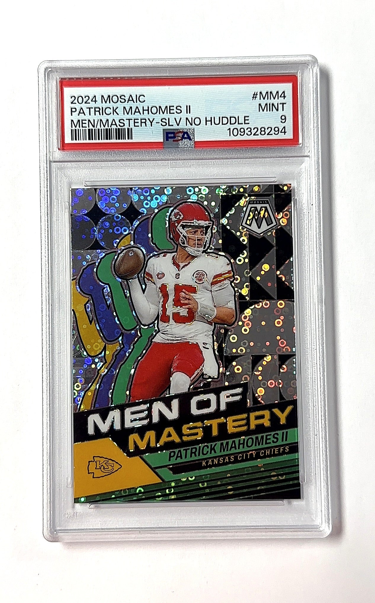 Patrick Mahomes II Mosaic PSA MINT 9 — front