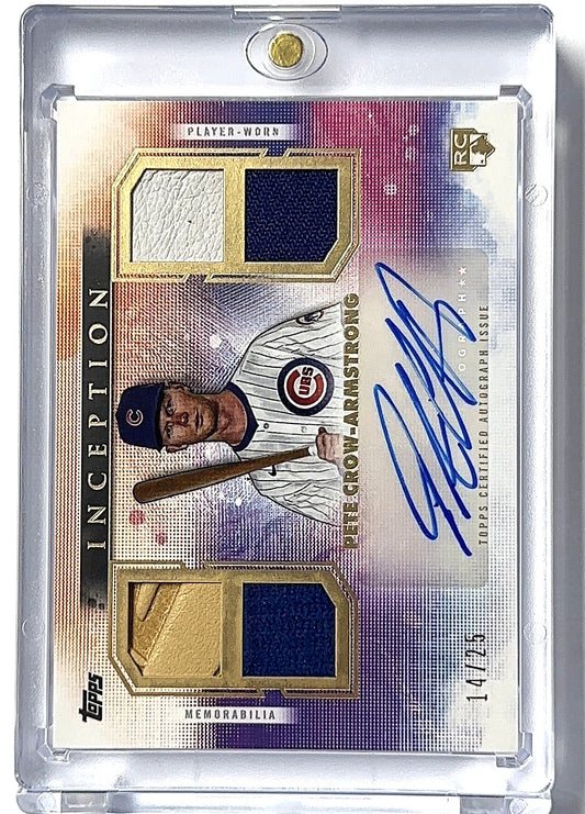 2024 Pete Crow-Armstrong Inception Quad Relics Auto /25 — front