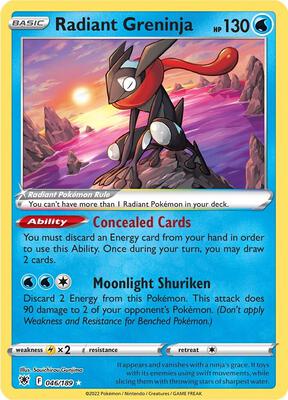 Radiant Greninja #046/189 — stock