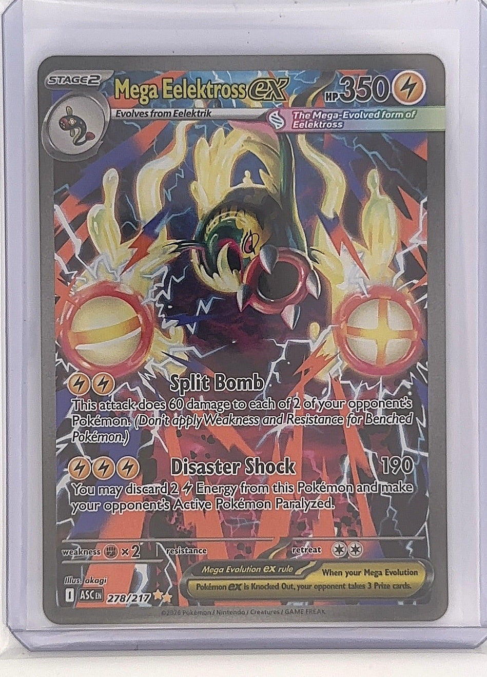 Mega Eelektross ex - 278/217 #278/217 — front