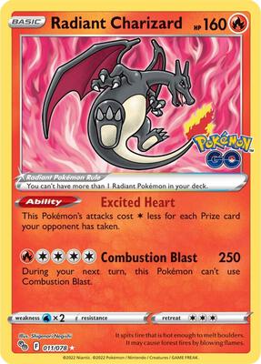 Radiant Charizard #011/078 — stock