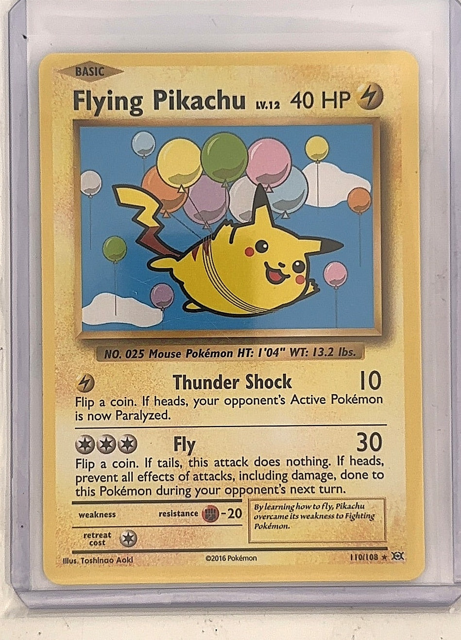 Flying Pikachu #110/108 — front