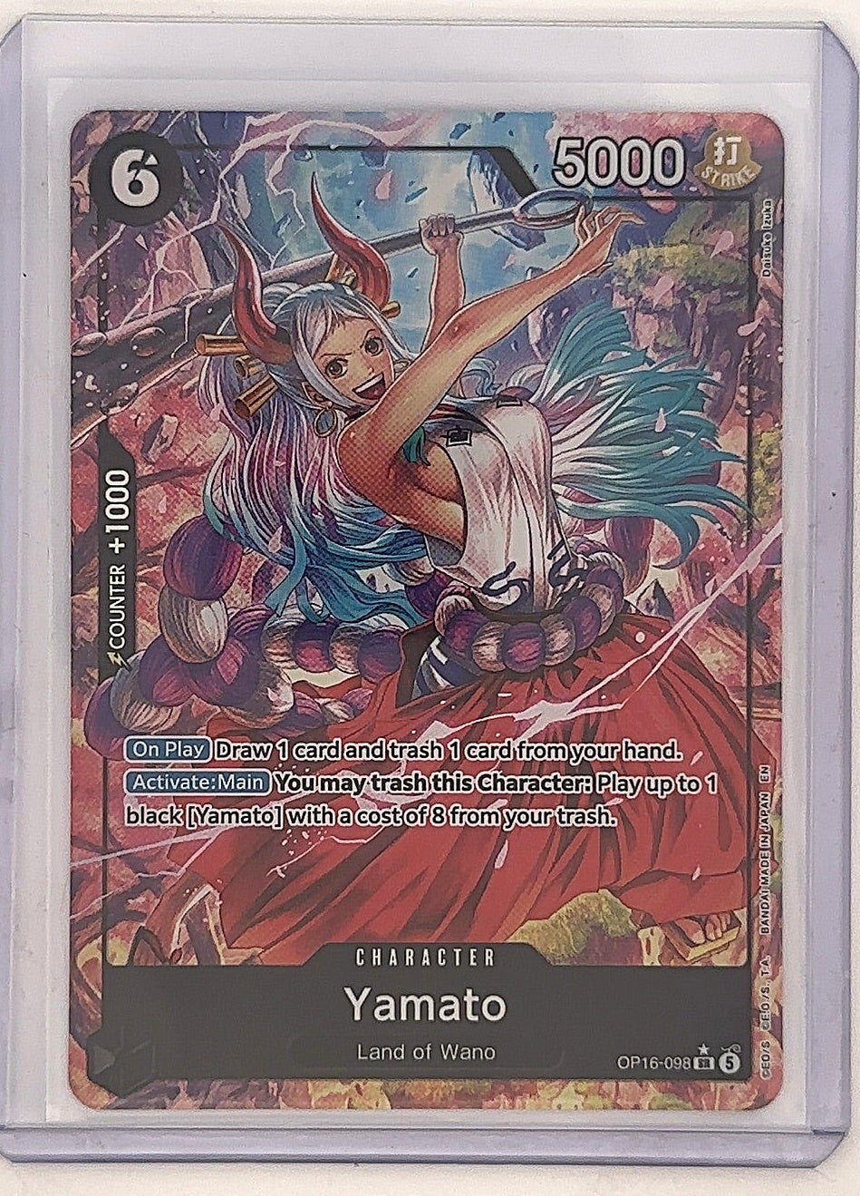 One Piece Yamato OP16-098 SR — front