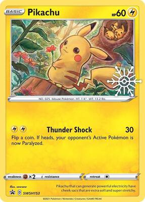 Pikachu - SWSH153 (Holiday Calendar) #SWSH153 — stock