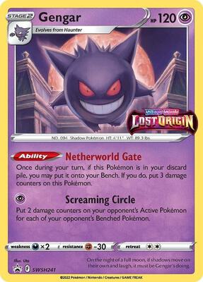 Gengar - SWSH241 (Prerelease) #SWSH241 — stock