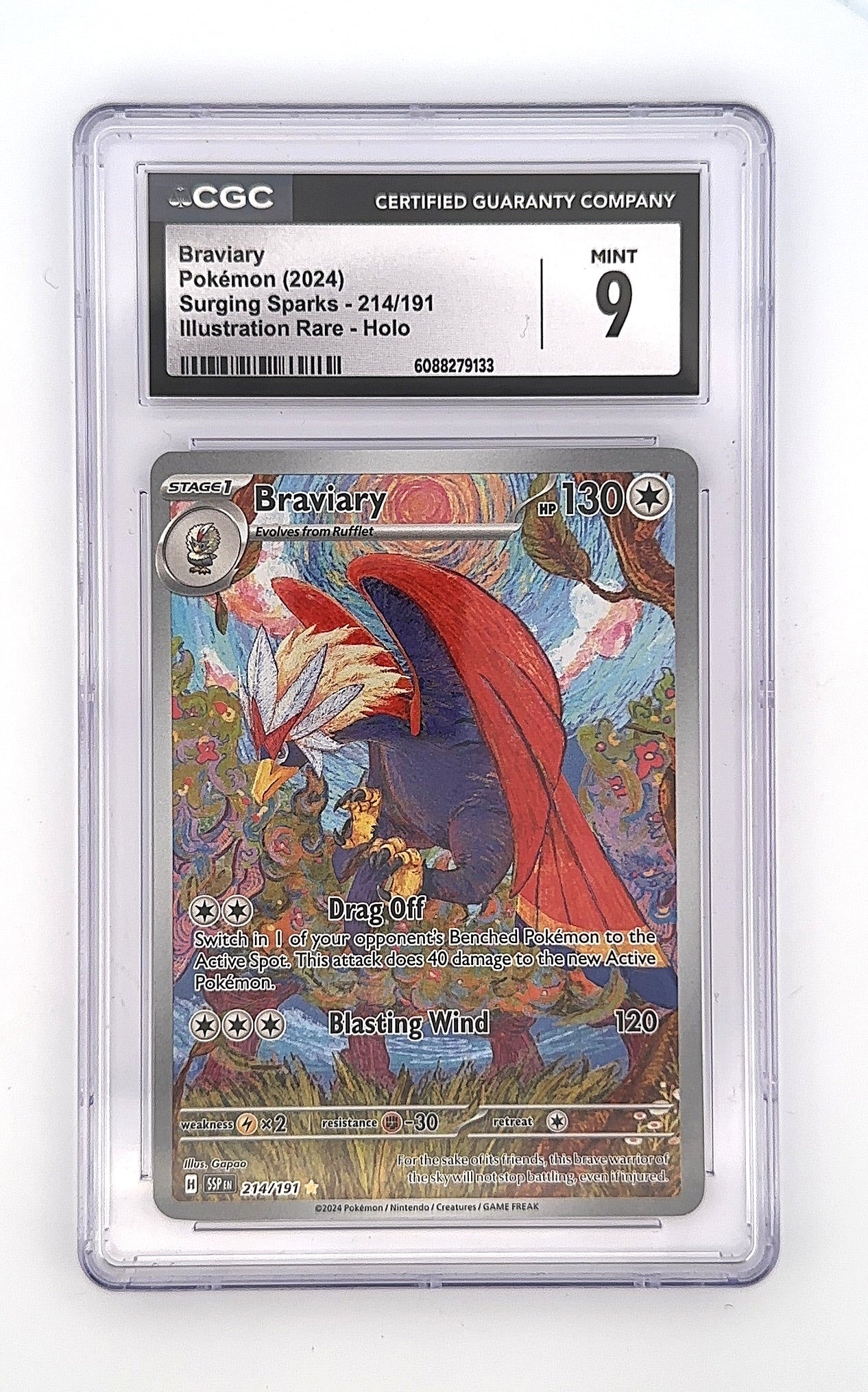 Braviary - 214/191 #214/191 CGC MINT 9 — front