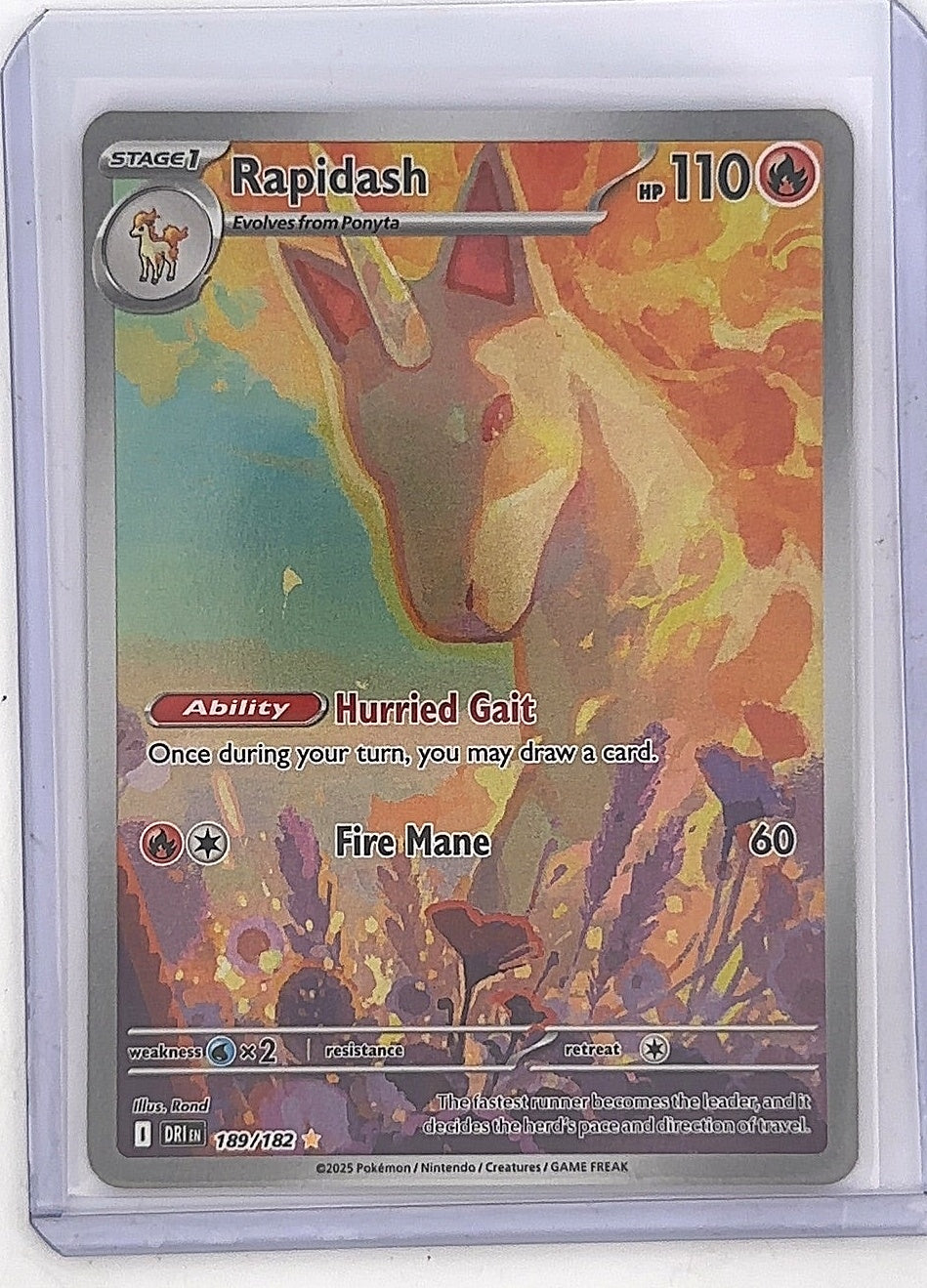 Rapidash - 189/182 #189/182 — front