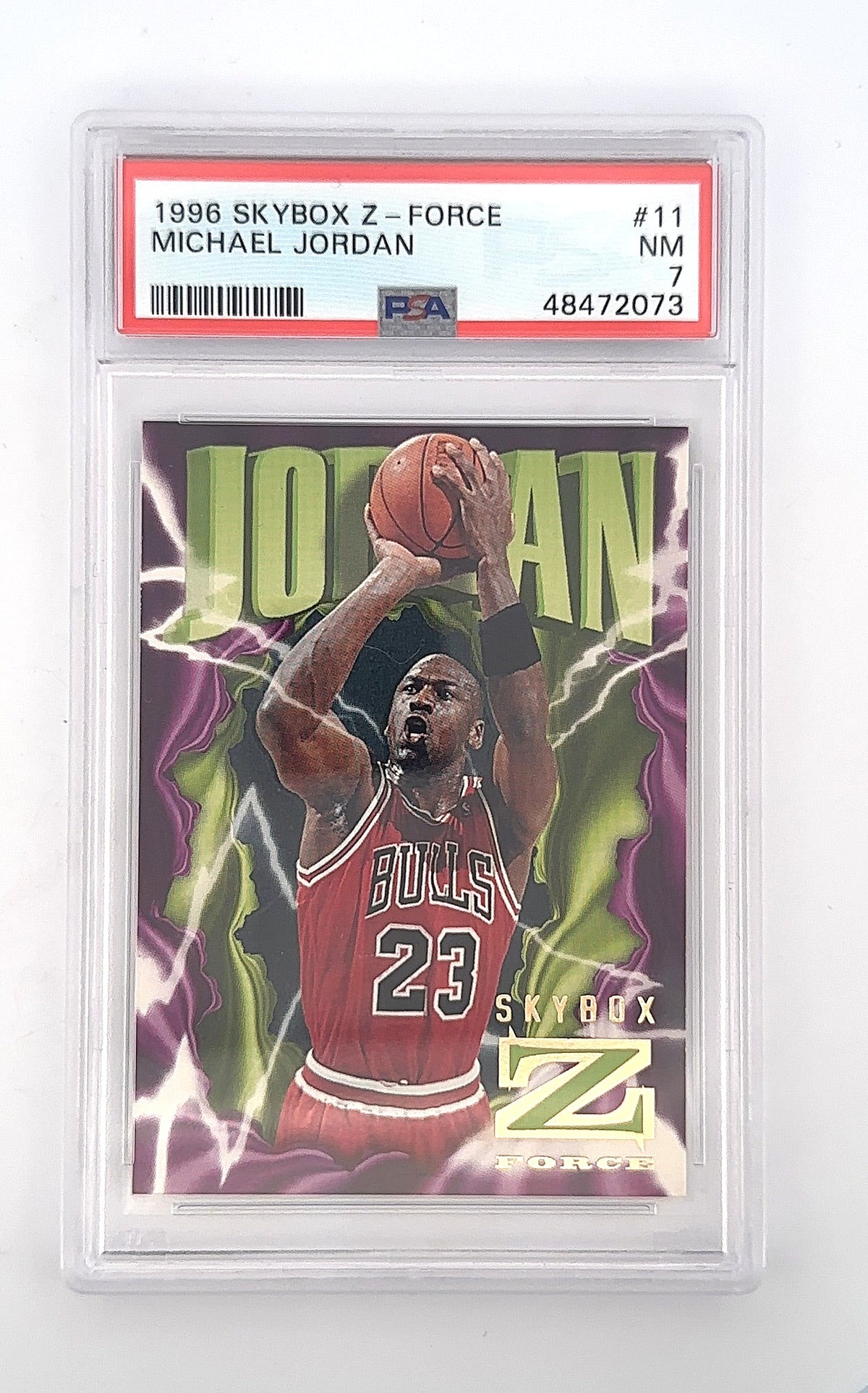 Michael Jordan 1996 Skybox Z-Force PSA NM 7 — front