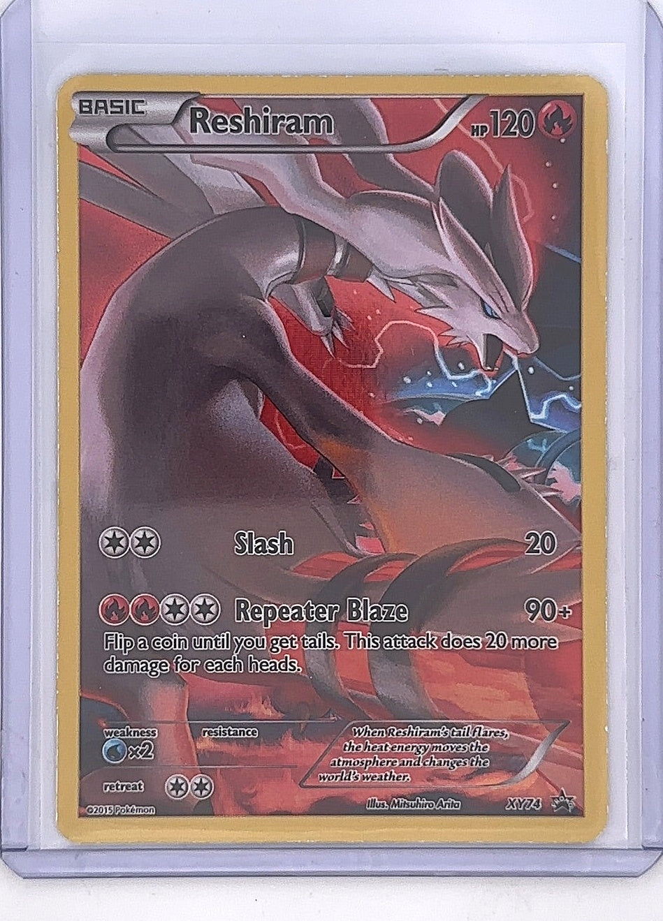 Reshiram (Full Art Promo) #XY74 — front