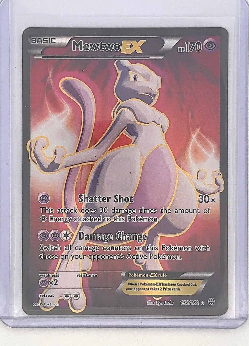Mewtwo EX (158 Full Art) #158/162 — front