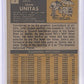 1971 Topps John Unitas #1 — back