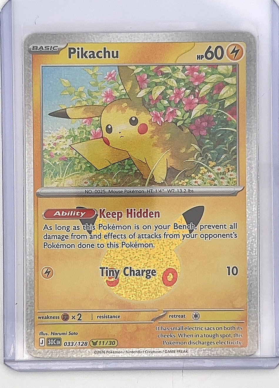 Pikachu - 033/128 #033/128 — front