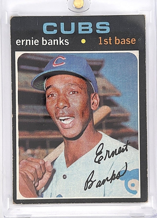 1971 Topps Ernie Banks #525 — front