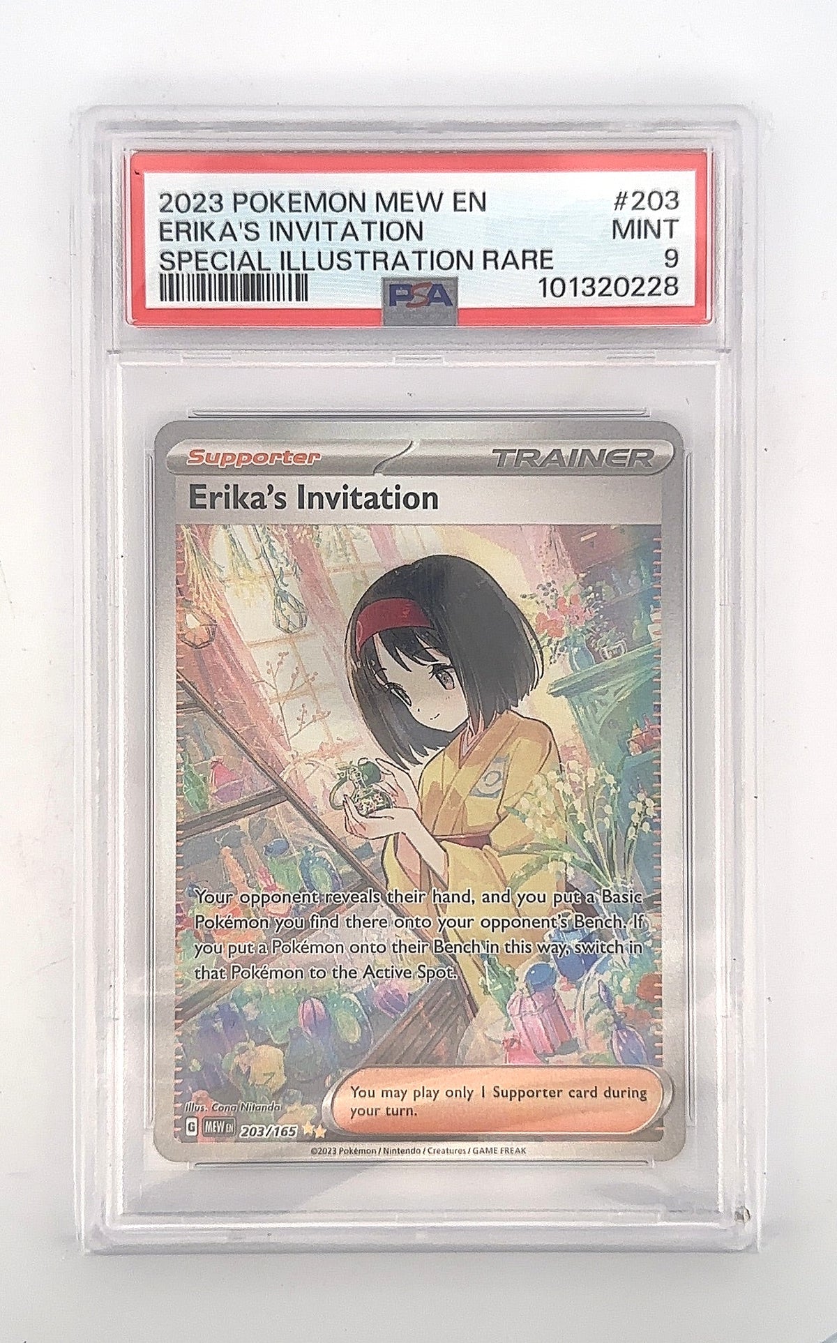 Erika's Invitation - 203/165 #203/165 PSA MINT 9 — front